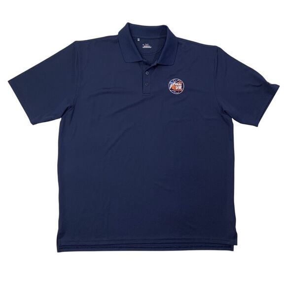 Under Armour Polo Shirt Mens XL Navy Blue Final Four Houston NCAA Basketball - Picture 1 of 12